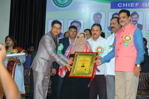 Social Worker Award Given By Telangana NRI's Welfare Association